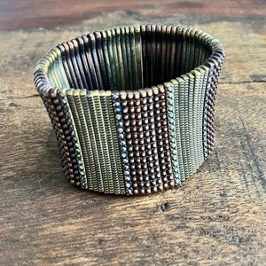 Mixed Metal Bar Bracelet